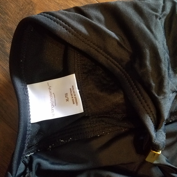 Black Maternity Swim Tankini Top - Picture 2 of 3